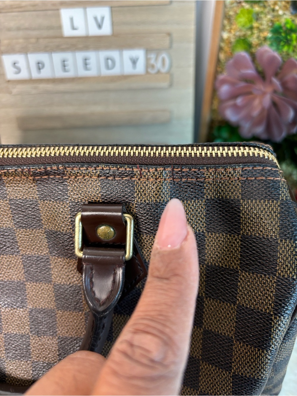 Authentic Louis Vuitton Brown Damier Ebene Speedy 30 Fair Condition - Picture 11 of 17